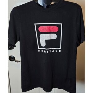 Fila‎ Men's Heritage F Box Logo T-Shirt Size Medium